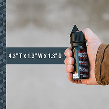 Load image into Gallery viewer, SABRE Tactical Pepper Gel With Belt Holster, 18 Bursts of Maximum Police Strength OC Spray, Quick Access Flip Top Safety, 18-Foot Range, Gel Is Safer, Designed For Security Professionals
