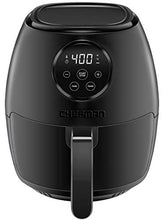 Load image into Gallery viewer, Chefman TurboFry 3.6 Quart Air Fryer Oven w/ Digital Touch Screen, Dishwasher Safe Flat Basket, Healthy Oil-Free Airfryer w/ 60 Minute Timer &amp; Auto Shutoff, BPA-Free, Matte Black, Cookbook Included
