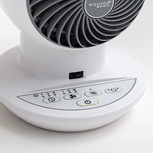 Load image into Gallery viewer, IRIS USA WOOZOO Oscillating Fan, Vortex Fan, Remote Equipped 4-in-1 Fan w/ Timer/ Multi Oscillation/ Air Circulator/ 3 Speed Settings, 52ft Max Air Distance, Small White
