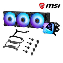 Load image into Gallery viewer, MSI MAG CoreLiquid C360 - AIO ARGB CPU Liquid Cooler - 360mm Radiator - LGA 1700 Ready - Triple 120mm ARGB PWM Fans
