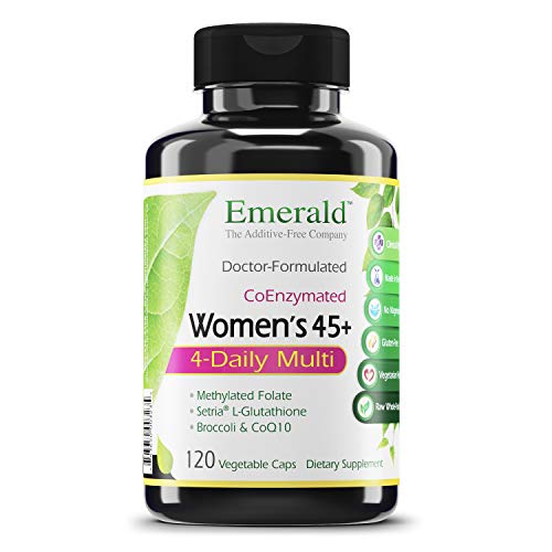 Emerald Labs Women's 45+ Clinical Multi - Multivitamin with CoQ10, B Vitamins, L-Glutathione to Support Healthy Heart, Strong Bones, Balanced Hormones - 120 Vegetable Capsules