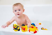 Load image into Gallery viewer, DUCKY CITY 3&quot; Valentines Sweetheart Rubber Duck [Squeaky, with Hole] - Baby Safe Bathtub Bathing Toy
