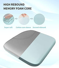 Load image into Gallery viewer, Custom-fit for Subaru Memory Foam Heightening Car Seat Cushion,Sciatica &amp; Back Pain Relief, Bonded Leather/ice Silk Breathable Fabric Seat Cushion, Designed for Subaru Accessories (Gray,For Subaru)
