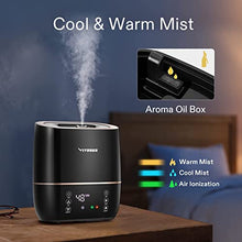 Load image into Gallery viewer, VIVOSUN 2-in-1 5L Warm &amp; Cool Mist Humidifier and Air Circulator Fan
