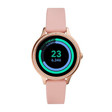 Load image into Gallery viewer, Fossil 42mm Gen 5E Stainless Steel and Silicone Touchscreen Smart Watch, Color: Rose Gold, Pink (Model: FTW6066)
