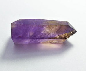 Amethyst Healing Crystal Wand Pointed & Faceted Prism Bar for Reiki Chakra Meditation Therapy Deco