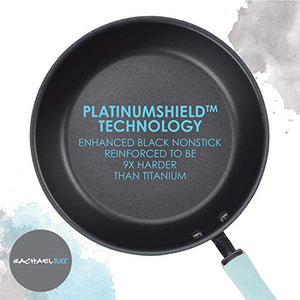 Rachael Ray Create Delicious Deep Hard Anodized Nonstick Frying Pan / Fry Pan / Hard Anodized Skillet - 12.5 Inch, Gray