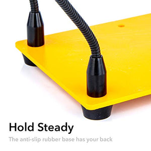 KOTTO Helping Hands Soldering, Third Hand Soldering Tool PCB Holder Four Arms Helping Hands Crafts Jewelry Hobby Workshop Helping Station Non-Slip Steel Weighted Base