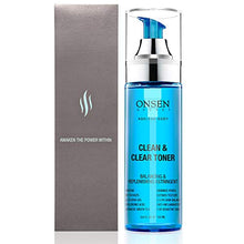 Load image into Gallery viewer, Onsen Japanese Clean &amp; Clear Face Toner - Daily Perfecting &amp; Revitalizing Toner with Witch Hazel, Aloe Vera, and Japanese Natural Hot Spring Minerals, Alcohol-Free, Skin Care Toner for Face, 6.5 oz
