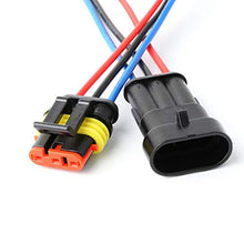 Load image into Gallery viewer, YETOR Way Car Waterproof Electrical Connector,16 AWG 3 pin Plug Auto Electrical Wire Connectors Marine for Car, Truck, Boat, and Other Wire Connections.(5 Pack)¡­
