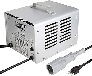 10L0L 48 Volt Battery Charger for Club Car DS 1995-2010 and Precedent 2004-2014 with Round 3 Pin Plug, Smart& Safe Charger, Replace OEM# 103717001