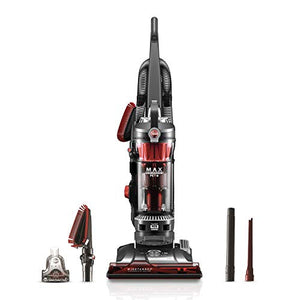 Hoover UH72625 WindTunnel 3 Max Performance Upright Vacuum Cleaner, HEPA Media Filtration and Powerful Suction for Pet Hair, Red