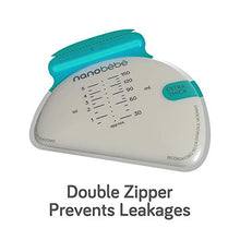 Load image into Gallery viewer, Nanobébé 100 Breastmilk Storage Bags Refill Pack – Fast, Even Thawing &amp; Warming – Breastfeeding Supplies Lay Flat to Save Space &amp; Track Pumping – Breastmilk Bags for Freezer or Fridge
