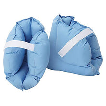 Load image into Gallery viewer, DMI Heel Cushion Protector Pillow to Relieve Pressure from Sores and Ulcers, Adjustable in Size, Blue
