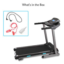 Load image into Gallery viewer, SereneLife Foldable Digital Home Gym Treadmill | Smart Auto Incline Exercise Machine with Downloadable App | Large Running Treadmill with MP3 Player &amp; Stereo Speakers | 2.5HP, 10MPH Speed - SLFTRD35

