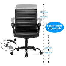 Load image into Gallery viewer, Office Chair, Ergonomic Desk Chair Adjustable Swiveling Task Chair Mesh Computer Chair with High Back and Seat
