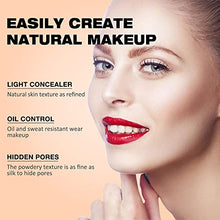 Load image into Gallery viewer, Mushroom Head Air Cushion CC Cream, BB Cream, Moisturizing Concealer, Moisturizing BB Cream Makeup Base Long Lasting with Mushroom Makeup Sponge, Easy to Apply, Round (Natural)
