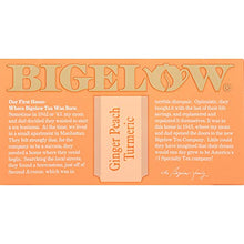 Load image into Gallery viewer, Bigelow Ginger Peach Turmeric Herbal Tea, Caffeine Free, 18 Count (Pack of 6), 108 Total Tea Bags
