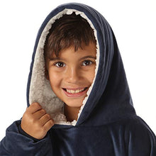 Load image into Gallery viewer, THE COMFY Original JR | The Original Oversized Sherpa Wearable Blanket for Kids, Seen On Shark Tank, One Size Fits All
