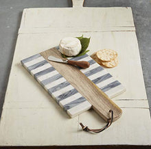 Load image into Gallery viewer, Black White Marble Inlay Board
