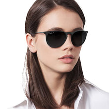 Load image into Gallery viewer, Ray-Ban unisex adult Rb4171 Erika Sunglasses, Black Rubber/Grey Gradient Grey Polarized, 54 mm US
