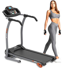 Load image into Gallery viewer, Hurtle Electric Folding Treadmill Exercise Machine - Smart Compact Digital Fitness Treadmill Workout Trainer w/Bluetooth App Sync, Manual Incline Adjustment, for Walking, Running, Gym HURTRD18
