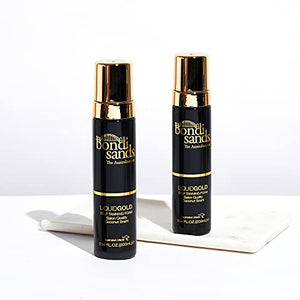 Bondi Sands Liquid Gold Self Tanning Foam | Lightweight + Quick Dry Foam Enriched with Argan Oil, Provides a Hydrated Streak-Free Tan | 7.04 Oz/200 mL