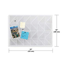 Load image into Gallery viewer, Umbra Trigon, Wall Mounted Bulletin Board, Magnetic Board, and Message Board, White
