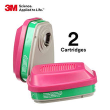 Load image into Gallery viewer, 3M P100 Respirator Cartridge/Filter 60924, 1 Pair, Helps Protect Against Ammonia, Methylamine and Particulates
