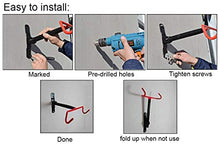 Load image into Gallery viewer, Dirza Wall Mount Bike Hanger Flip Up Garage Bicycle Bike Rack Storage System for Garage Shed with Screws 2 Pack
