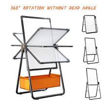 Load image into Gallery viewer, Pollenzic Stand White Board Double Sides Magnetic Dry Erase Easel White Board, 18.5x27 Inch, Portable Foldable with 1 Dry Eraser 16 Dry Erase Markers 8 Magnets Suit for Home Kids Office
