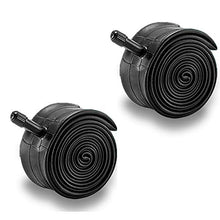 Load image into Gallery viewer, ZUKKA 27.5 Inch Bike Tube, 48 mm Schrader Valve Bicycle Inner Tubes,Tire Width Fit Range 1.95-Inch to 2.125-Inch MTB Mountain Cycling Replacement Tubes/Black (2 Pack)
