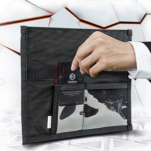 Mission Darkness Non-Window Faraday Bag for Phones // Device Shielding for Law Enforcement, Military, Executive Privacy, Travel & Data Security, Anti-Hacking & Anti-Tracking Assurance