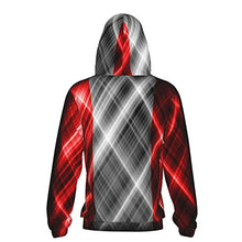 Load image into Gallery viewer, Peru Flag3 Print Hoodies Kids 3D Print Sweatshirts Long Sleeve Pullover Hoodies with Pocket for Teen Boys and Girls Black
