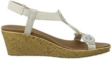 Load image into Gallery viewer, Skechers Women's Beverlee-Date Glam Sandal Wedge, White, 6
