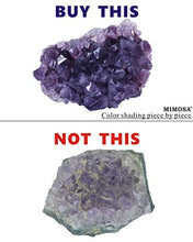 Load image into Gallery viewer, Mimosa Natural Amethyst Cluster Petite Purple Crystals are Indeed to Grow Your Crystal Collection.Plus a Bonus Mineral and Chakra Stone Set Included as a Thank You. (7oz~13oz)
