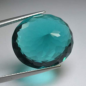 19x16 mm. Big Size Oval Portuguese Cut Paraiba Green Tourmaline Loose Gem