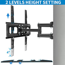 Load image into Gallery viewer, Full Motion TV Mount with Height Setting FOZIMOA TV Wall Mount for Most 32-65 inch LED LCD Plasma Flat Screen Articulating Swivel Tilt Extension TV Bracket up to 88lbs Loading Max VESA 400x400mm
