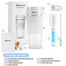 Load image into Gallery viewer, ZOYOLIFE Portable Blender Mini Personal Blender 13.5oz/400ml Magnetic Charging Plug Power Display Juicer Smoothie Blender Smoothie Maker Small Juicer Cup Mixer for Home Outdoor Travel Office
