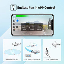 Load image into Gallery viewer, Holy Stone HS510 GPS Drone for Adults with 4K UHD Wifi Camera Anti-shake, FPV Quadcopter Foldable for Beginners with Brushless Motor, Return Home, Follow Me,2 Batteries and Storage Bag, Grey
