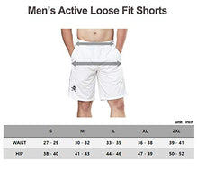 Load image into Gallery viewer, DEVOPS Men's 2-Pack Loose-Fit 10" Workout Gym Shorts with Pockets (Large, Navy/Steel)
