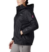 Load image into Gallery viewer, Columbia Women&#39;s Plus SizeTested Tough in Pink Rain Jacket Ii Size, Black, 2X
