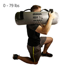 Load image into Gallery viewer, dimok Workout Sandbag Alternative Aqua Bag Training Weight Bag Sandbags for Fitness - Crossfit Water Weights Full Body Exercise Equipment - Comes w Pump (79)
