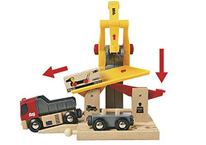 BRIO 33097 Cargo Railway Deluxe Set | 54 Piece Train Toy with Accessories and Wooden Tracks for Kids Age 3 and Up,Multi