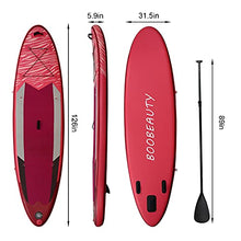 Load image into Gallery viewer, BOOBEAUTY Stand Up Paddle Board, Inflatable Surfboard with Adjustable Floating Paddle, Pump, Waterproof Bag, Ankle Leash for Adults Youth and Kids
