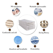 Load image into Gallery viewer, Prefold Cloth Diapers - Unbleached Premium Cotton, Fasoar 3 Ply Baby Washable Diaper Covers for Babies to Toddlers Multi-Use (10-35 lbs) 6/10/12 Count (6)
