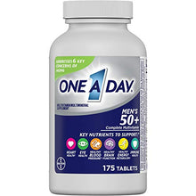 Load image into Gallery viewer, One A Day Men’s 50+ Multivitamins, Supplement with Vitamin A, Vitamin C, Vitamin D, Vitamin E and Zinc for Immune Health Support*, Calcium &amp; more, 175 count
