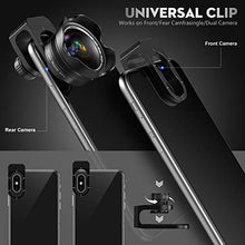 Load image into Gallery viewer, Phone Camera Lens, 5K HD 2 in 1 120° Wide Angle Lens, 20X Macro Lens,Clip-On Phone Lens Compatible iPhone,Samsung, Most Andriod Phones No Distortion

