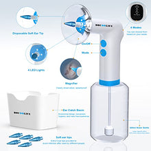 Load image into Gallery viewer, BOCOOLIFE Electric Earwax Removal Ear Irrigation System - Electric Ear Irrigation Kit Ear Cleaner Ear Wax Washer Safe and Easy Ear Cleaning with 4 Pressure Levels, 5 Disposable Tips &amp; Ear Catch Basin
