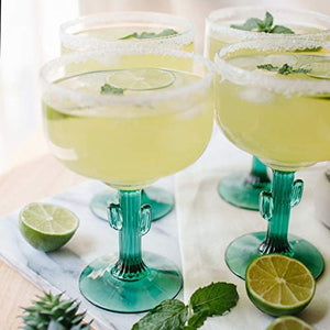 Libbey Cactus Margarita Glasses, Set of 4
